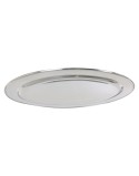Serving Platter Quttin Quttin Stainless steel Oval 40,5 x 26,5 cm (18 Units)