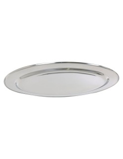 Serving Platter Quttin Quttin Stainless steel Oval 40,5 x 26,5 cm (18 Units)
