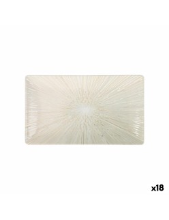 Serving Platter La Mediterránea Anya Rectangular 25,3 x 15 x 2 cm (18 Units)