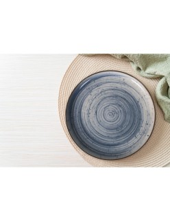 Serving Platter La Mediterránea Swirl Circular Ø 15,4 x 2,1 cm (24 Units)