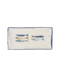 Plat à Gratin La Mediterránea Peixe Rectangulaire Poissons 30 x 15 x 2 cm (18 Unités)