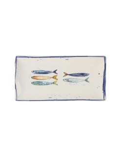 Plat à Gratin La Mediterránea Peixe Rectangulaire Poissons 30 x 15 x 2 cm (18 Unités)