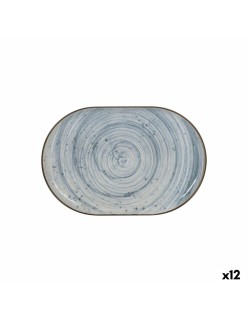 Plat à Gratin La Mediterránea Swirl Oblongue 30 x 20 x 2,5 cm (12 Unités)