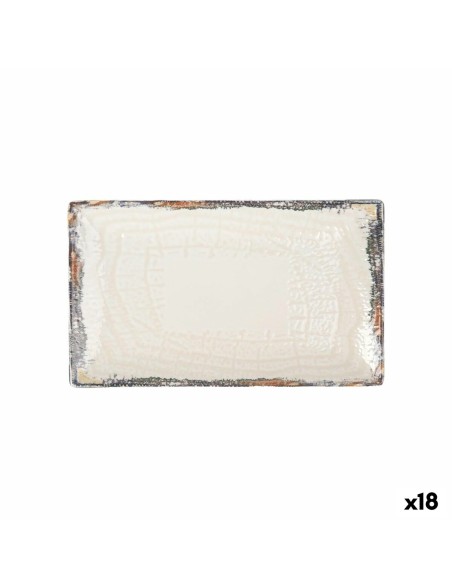 Plat à Gratin La Mediterránea Albus Rectangulaire 25,3 x 15 x 2 cm (18 Unités)