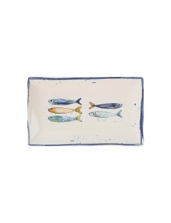 Teglia da Cucina La Mediterránea Peixe Rettangolare Pesci 25,3 x 15 x 2 cm (18 Unità)