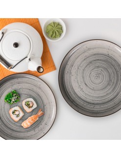 Serving Platter La Mediterránea Vortex Circular Ø 15,4 x 2,1 cm (24 Units)