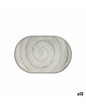 Serving Platter La Mediterránea Vortex Oval 30 x 20 x 2,5 cm (12 Units)