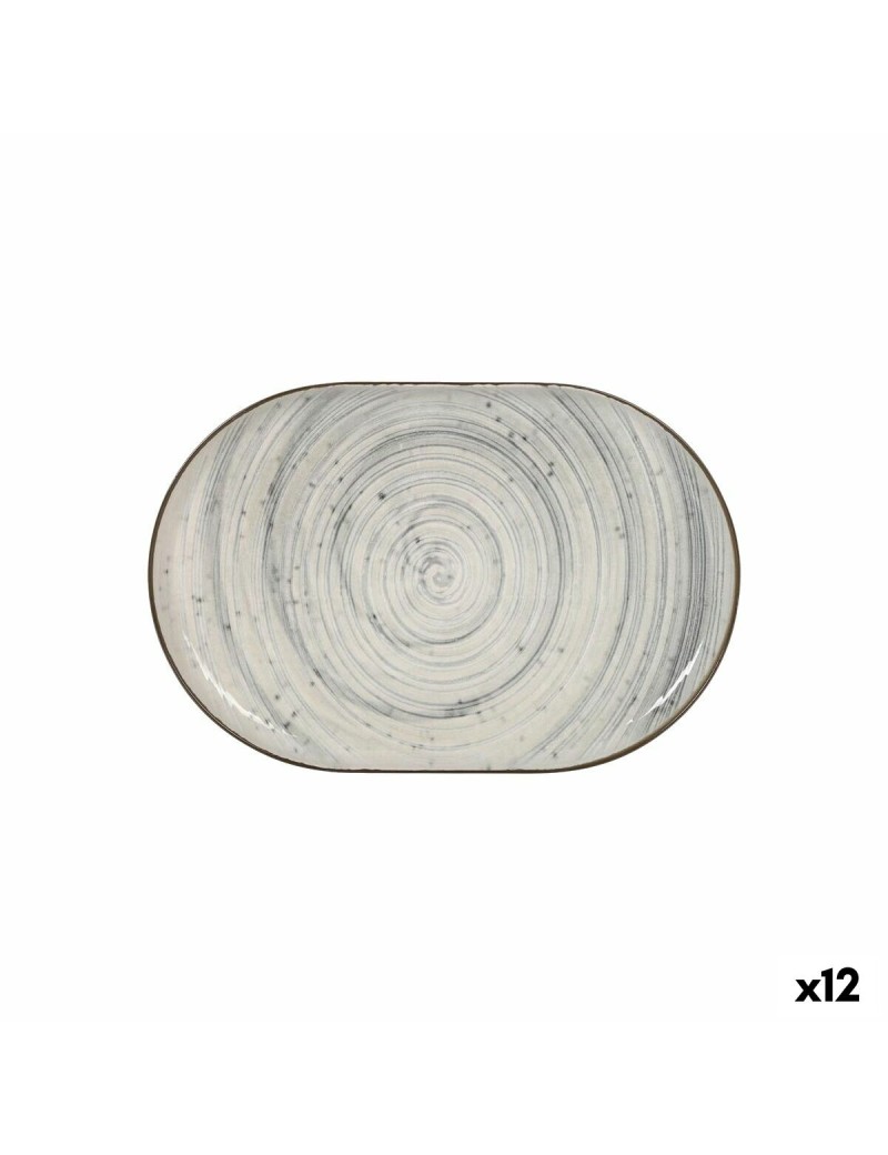 Serving Platter La Mediterránea Vortex Oval 30 x 20 x 2,5 cm (12 Units)