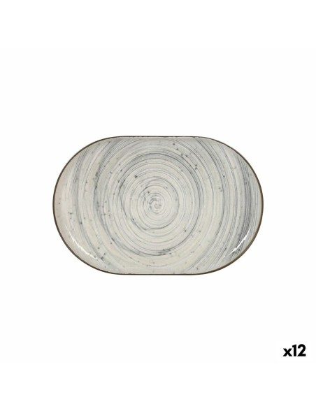 Serving Platter La Mediterránea Vortex Oval 30 x 20 x 2,5 cm (12 Units)