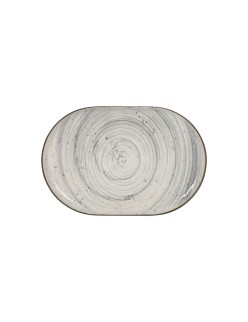 Serving Platter La Mediterránea Vortex Oval 30 x 20 x 2,5 cm (12 Units)