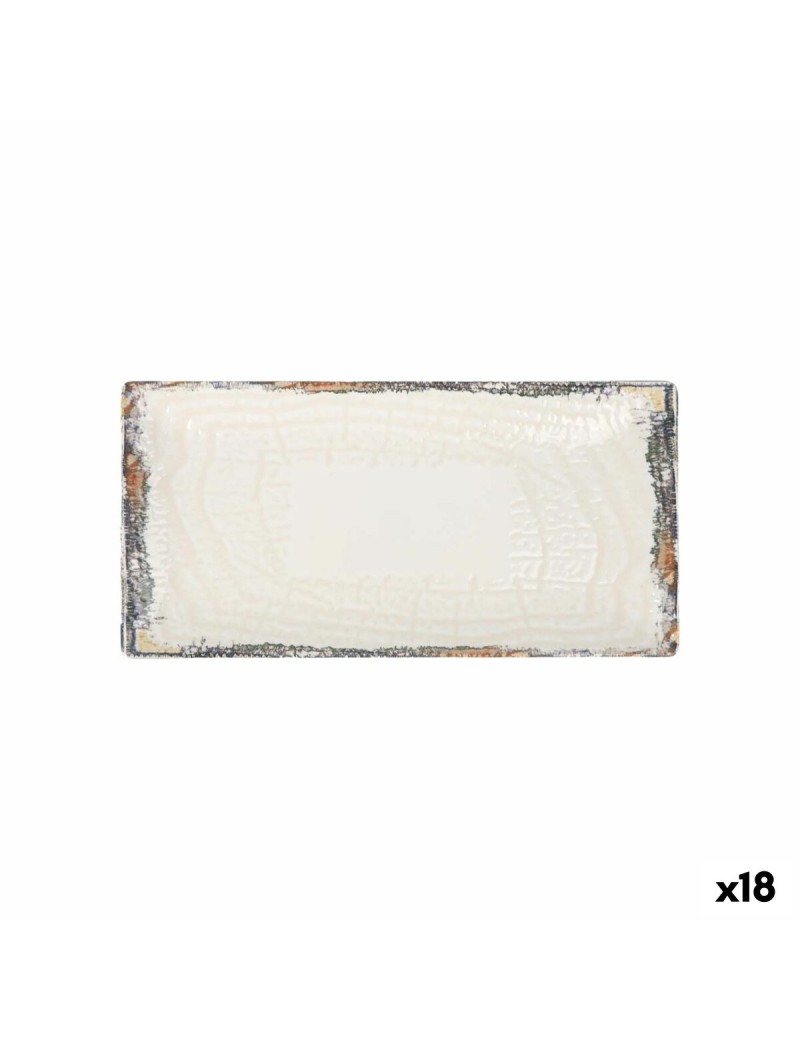Plat à Gratin La Mediterránea Albus Rectangulaire 30 x 15 x 2 cm (18 Unités)