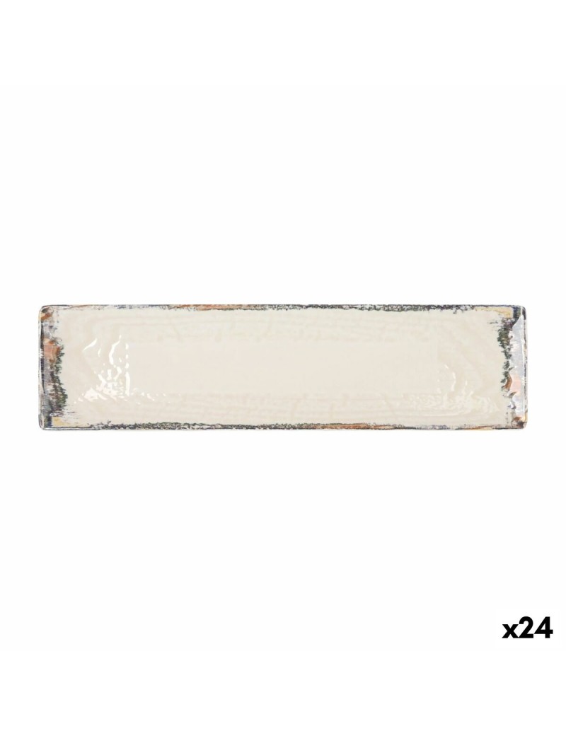 Plat à Gratin La Mediterránea Albus Rectangulaire 30 x 8 x 2 cm (24 Unités)