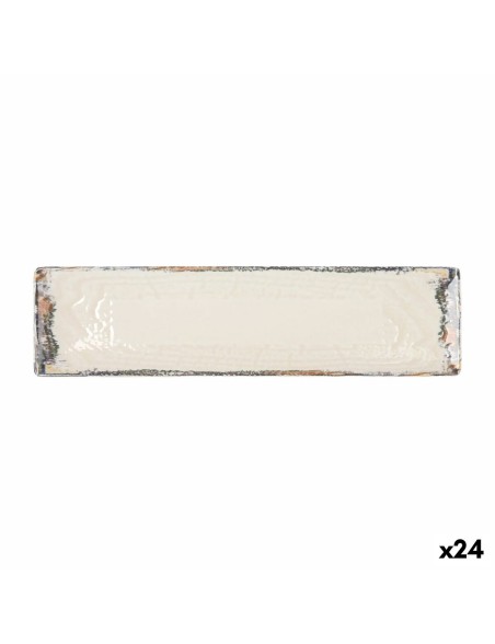 Plat à Gratin La Mediterránea Albus Rectangulaire 30 x 8 x 2 cm (24 Unités)