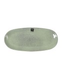 Serving Platter La Mediterránea Macarella green Oval 33 x 14,8 x 2,7 cm (12 Units)