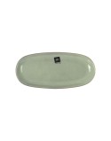 Serving Platter La Mediterránea Macarella green Oval 25 x 12 x 2,2 cm (24 Units)