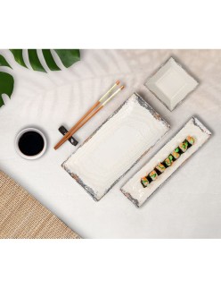 Fuente de Cocina La Mediterránea Albus Rectangular 30 x 20 x 2,5 cm (6 Unidades)