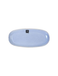Serving Platter La Mediterránea Macarella blue Oval 25 x 12 x 2,2 cm (24 Units)