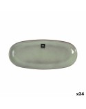 Serving Platter La Mediterránea Macarella green Oval 29 x 13,5 x 2,4 cm (24 Units)