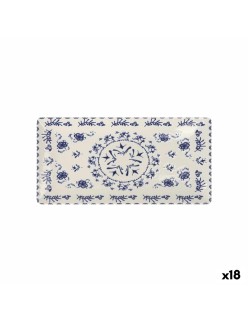 Serving Platter La Mediterránea Blur Rectangular 30 x 15 x 2 cm (18 Units)