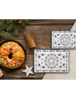 Serving Platter La Mediterránea Blur Rectangular 30 x 15 x 2 cm (18 Units)