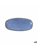 Serving Platter La Mediterránea Macarella blue Oval 33 x 14,8 x 2,7 cm (12 Units)