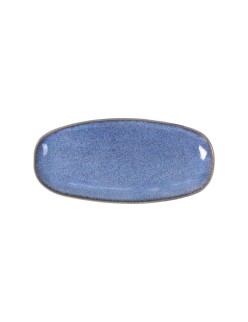 Serving Platter La Mediterránea Macarella blue Oval 33 x 14,8 x 2,7 cm (12 Units)