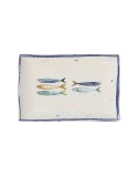 Plat à Gratin La Mediterránea Peixe Rectangulaire Poissons 30 x 20 x 2,5 cm (6 Unités)