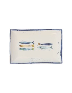 Teglia da Cucina La Mediterránea Peixe Rettangolare Pesci 30 x 20 x 2,5 cm (6 Unità)