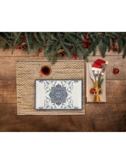 Plat à Gratin La Mediterránea Rosetta Rectangulaire 30 x 15 x 2 cm (18 Unités)