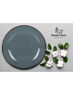 Serving Platter Santa Clara Blue Circular Ø 30 cm (6 Units)