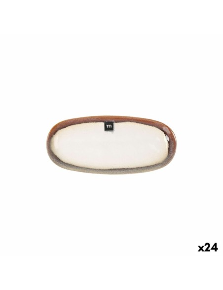 Serving Platter La Mediterránea Fustam Oval 25,8 x 12 x 2,2 cm (24 Units)