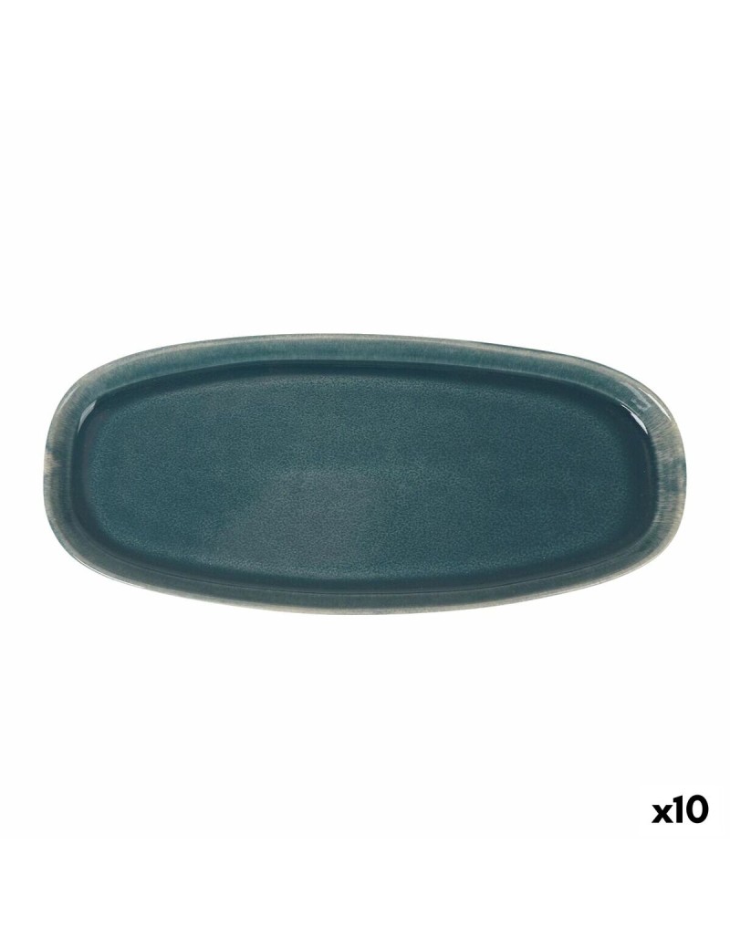 Serving Platter La Mediterránea Ocean blue 33,4 x 14,8 x 2,5 cm (10 Units)