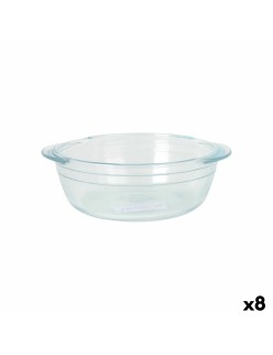 Serving Platter Quttin Glass 1 L 20 cm (8 Units)
