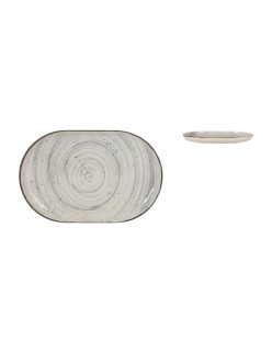 Serving Platter La Mediterránea Vortex Oval 20 x 13 x 2 cm (24 Units)