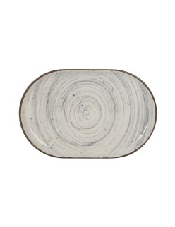 Serving Platter La Mediterránea Vortex Oval 20 x 13 x 2 cm (24 Units)