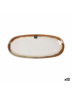 Plat à Gratin La Mediterránea Fustam Oblongue 33,8 x 15,2 x 2,6 cm (12 Unités)