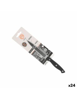 Coltello da Cucina MasterChef Nero Argentato 12 cm Multiuso (24 Unità)