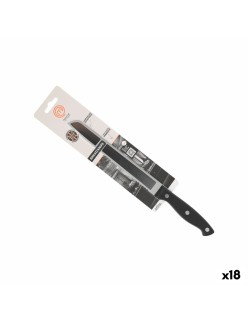 Coltello per il Pane MasterChef 20 cm Nero Argentato (18 Unità)