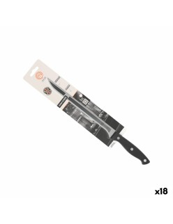 Coltello per Prosciutto MasterChef 23 cm Nero Argentato (18 Unità)