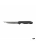 Set di Coltelli per Carne Cuyfor Nero Argentato 12 cm 6 Pezzi (24 Unità)