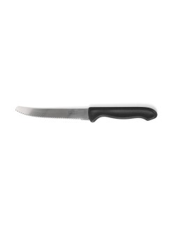 Set di Coltelli per Carne Cuyfor Nero Argentato 12 cm 6 Pezzi (24 Unità)