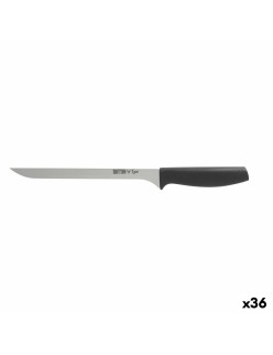 Cuchillo Jamonero Quttin Laos 22 cm Negro Plateado (36 Unidades)
