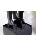 Coltello da Cucina MasterChef Nero Argentato 13 cm Multiuso (24 Unità)