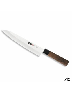 Cuchillo de Cocina Quttin GYUTOU Takamura Marrón Plateado 20 cm (12 Unidades)