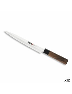 Cuchillo de Cocina Quttin YANAGIBA Takamura Marrón Plateado 20 cm (12 Unidades)