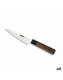 Cuchillo de Cocina Quttin Banno Takamura Marrón Plateado 12 cm (12 Unidades)