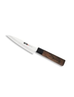 Cuchillo de Cocina Quttin Banno Takamura Marrón Plateado 12 cm (12 Unidades)