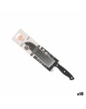Coltello da Cucina MasterChef Nero Argentato 18 cm (18 Unità)