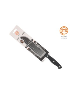 Coltello da Cucina MasterChef Nero Argentato 18 cm (18 Unità)