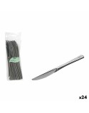 Set de couteaux réutilisables Algon Argenté Plastique 20 cm 10 Pièces (24 Unités)